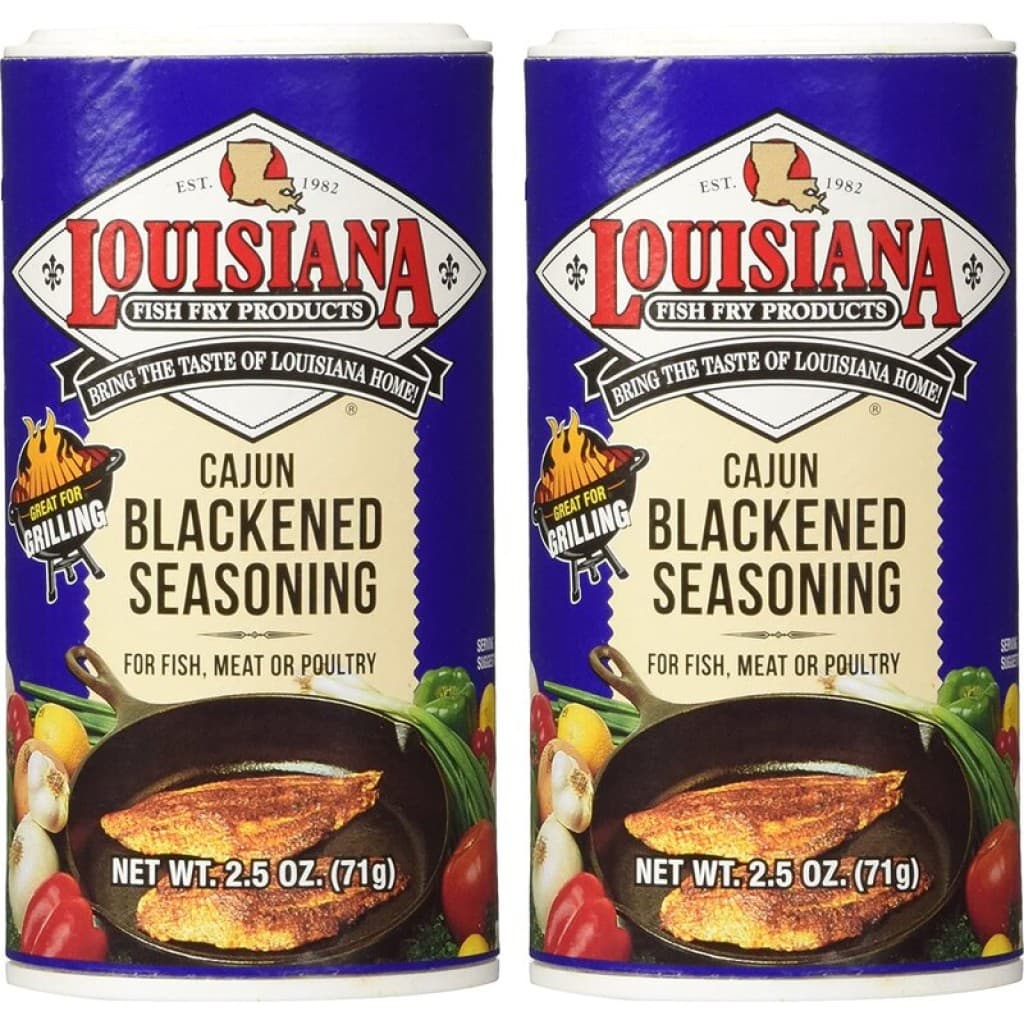 Louisiana Fish Fry Blackened Seasoning 2.5 oz (2 Pack)