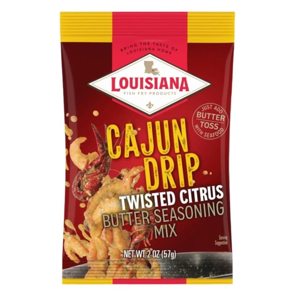 Louisiana Fish Fry Cajun Drip Twisted Citrus Seasoning 2 oz
