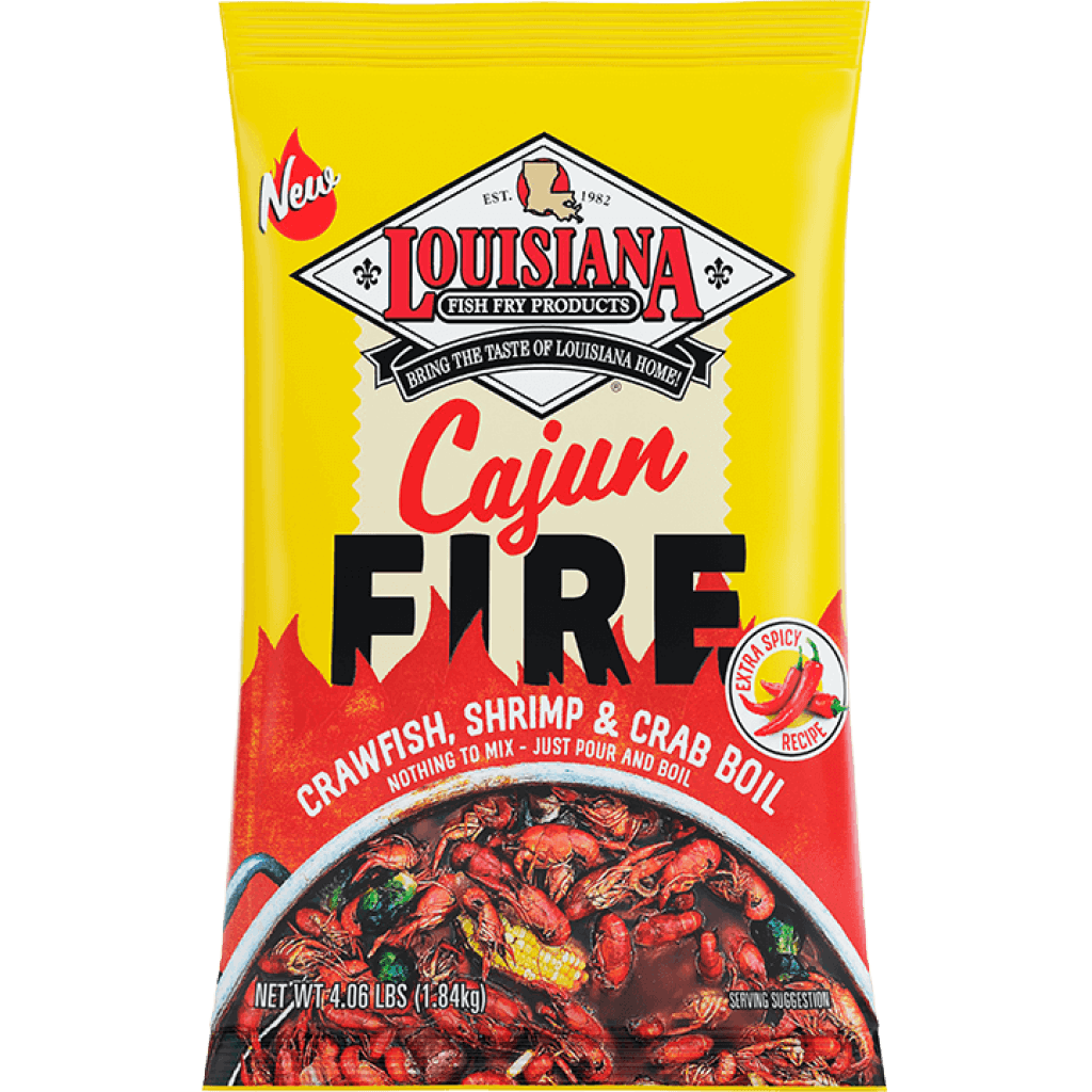 Louisiana Fish Fry Cajun Fire Boil Mix — 4 lb