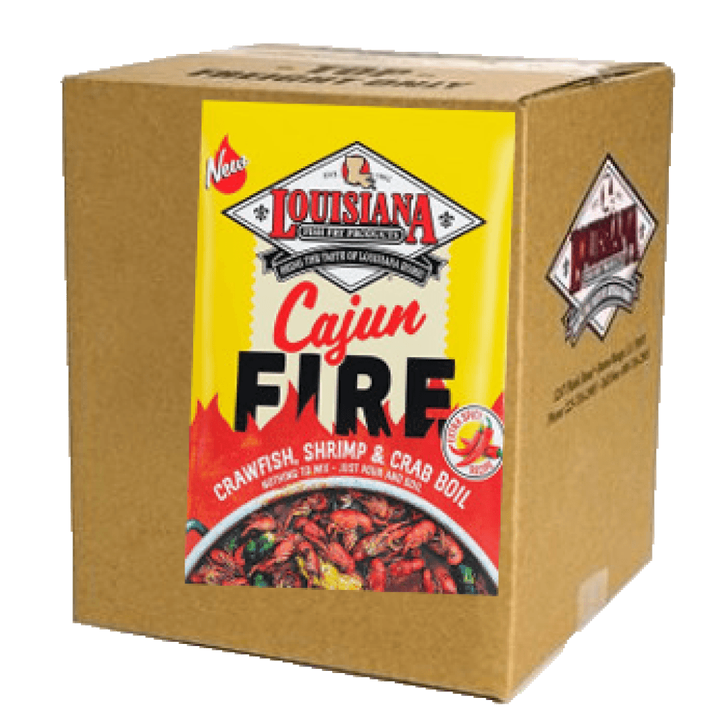 Louisiana Fish Fry Cajun Fire Boil Seasoning 25 lb