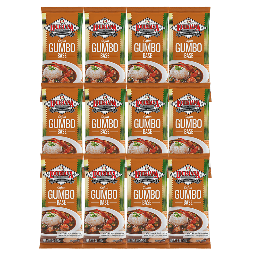 Louisiana Fish Fry Cajun Gumbo Base Mix – 12-Pack (5 oz each)