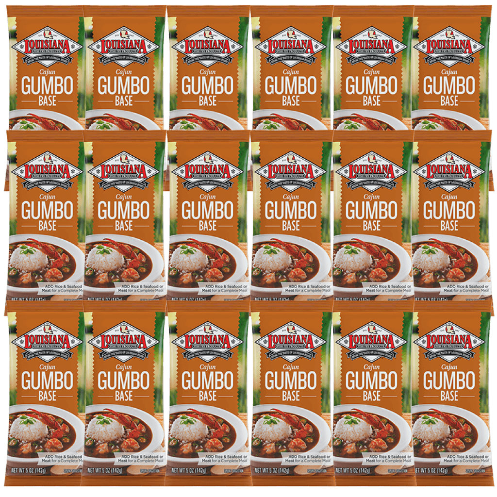 Louisiana Fish Fry Cajun Gumbo Base Mix – 18-Pack (5 oz each)