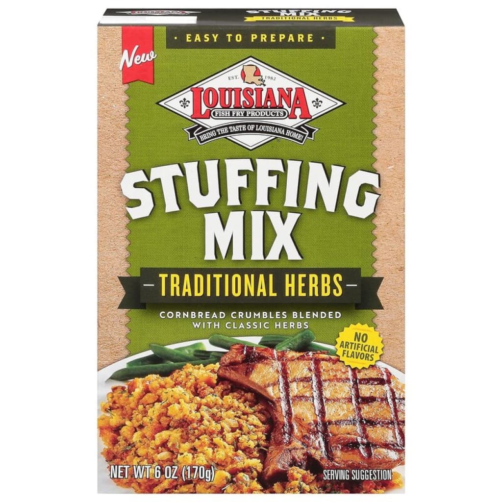 Louisiana Fish Fry Traditional Herb Stuffing Mix - 6 oz