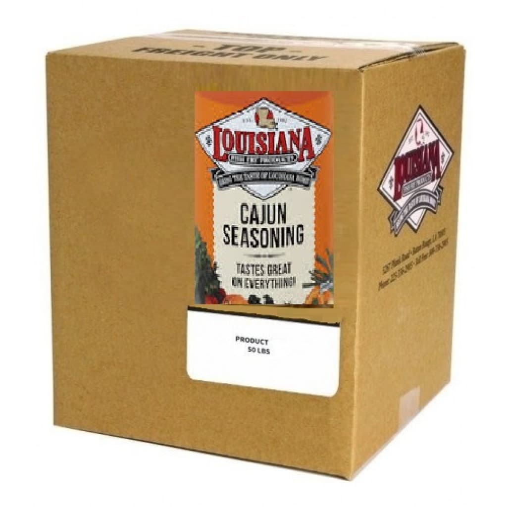 Louisiana Fish Fry Cajun Seasoning — 50 lb Box