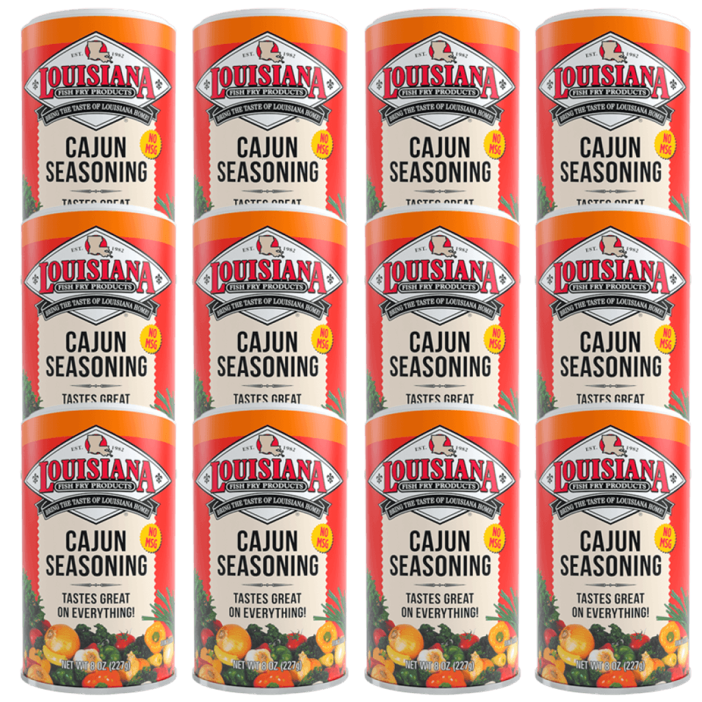 Louisiana Fish Fry Cajun Seasoning 8 oz (12 Pack)