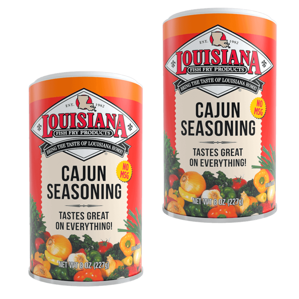 Louisiana Fish Fry Cajun Seasoning 8 oz (2 Pack)