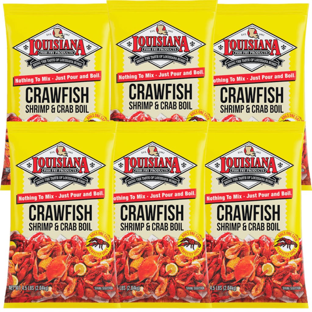 Louisiana Fish Fry Seafood Boil 4.5 lb Bag — 6 Pack