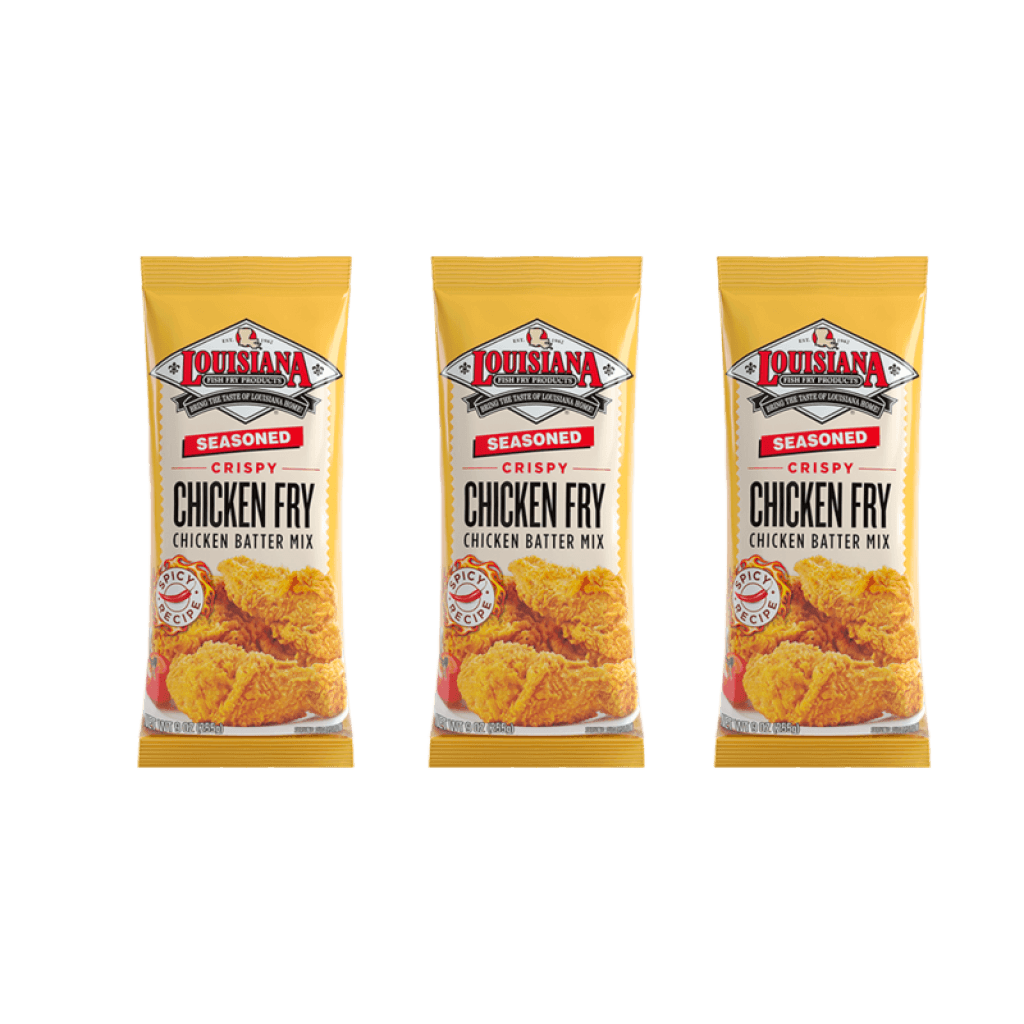 LOUISIANA Seasoned Chicken Fry 9 oz — 3 Pack