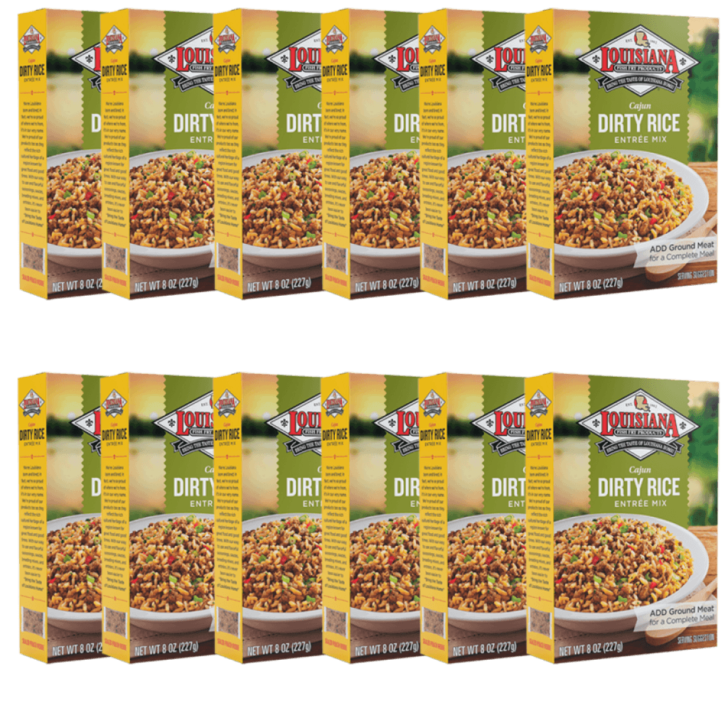 Louisiana Fish Fry Dirty Rice Mix 8 oz (12 Pack)