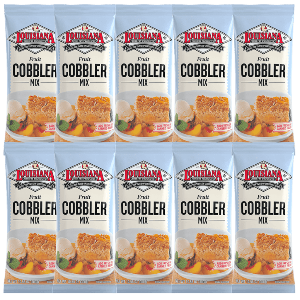 Louisiana Fish Fry Cobbler Mix 10.58 oz — 10 Pack