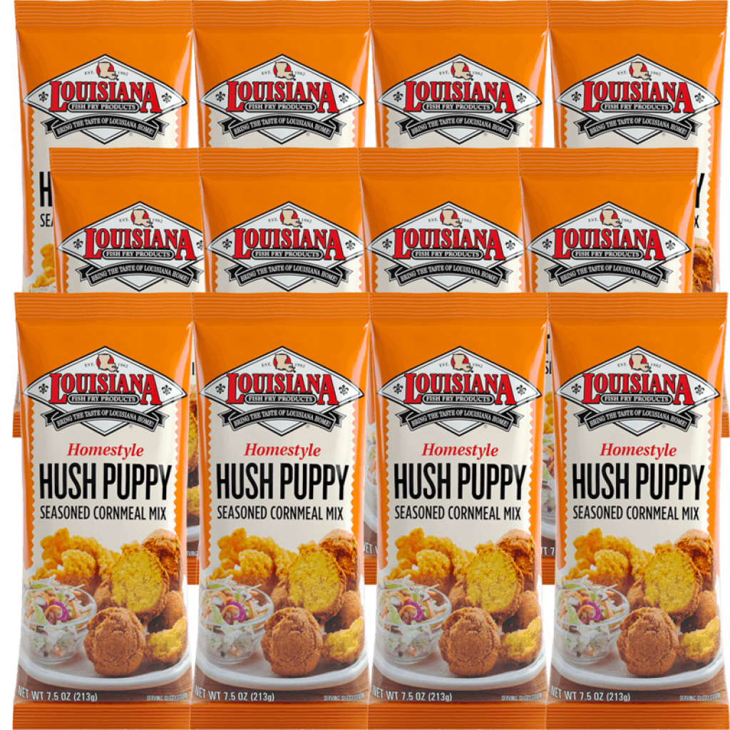 Louisiana Fish Fry Hush Puppy Mix 7.5 oz — Case of 12