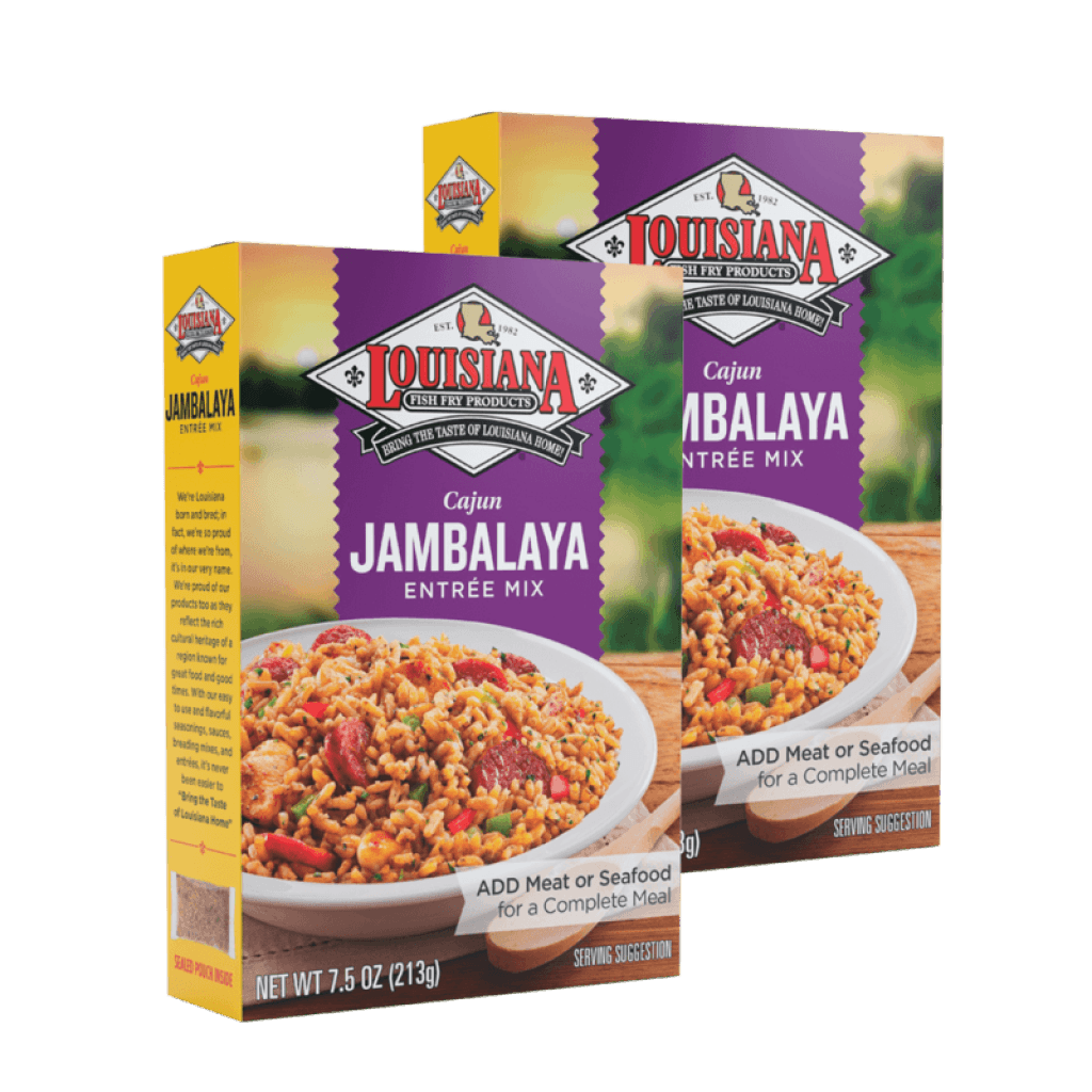 LA Fish Fry Cajun Jambalaya Mix 7.5 oz (Pack of 2)