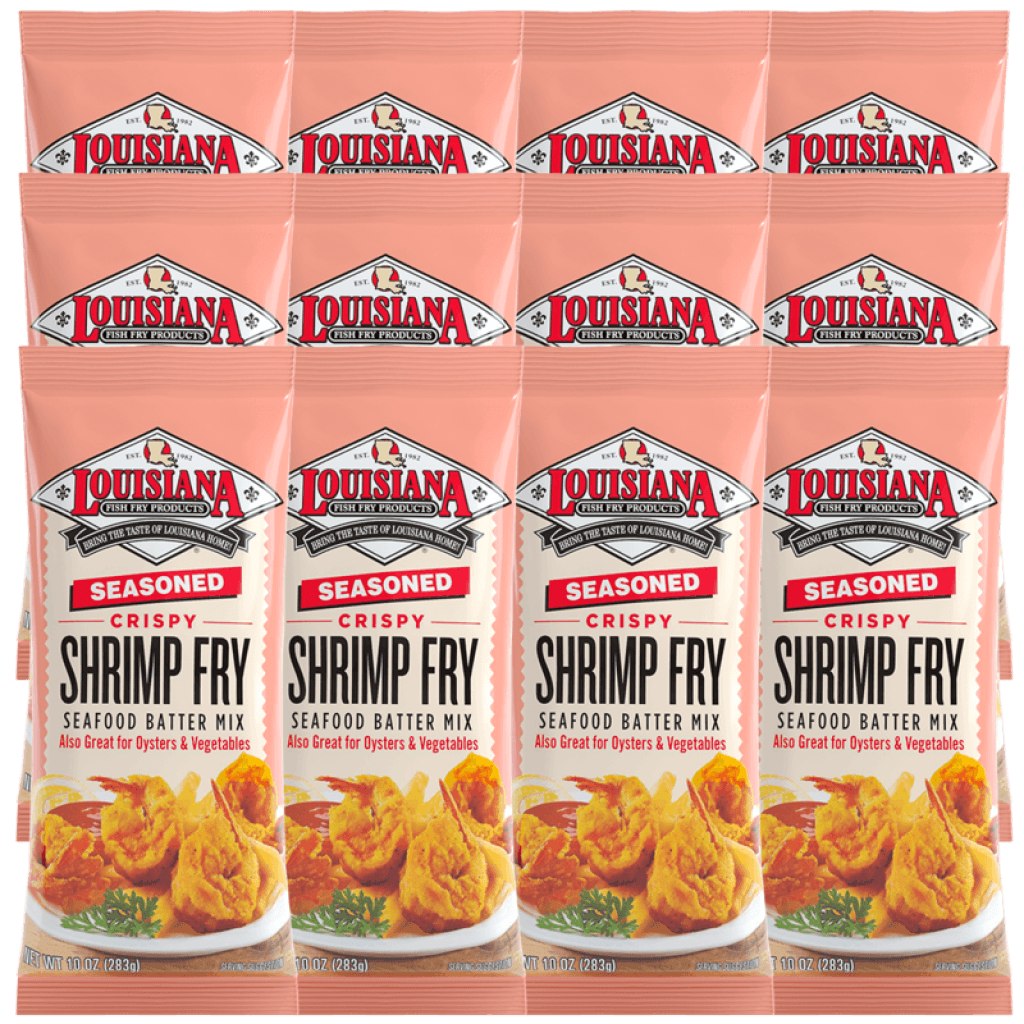 Louisiana Fish Fry Seasoned Shrimp Fry Mix, 10 oz (Pack of 12)