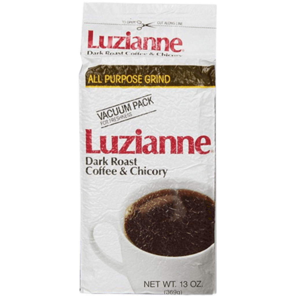 Luzianne Dark Roast Coffee & Chicory White Label 13 oz