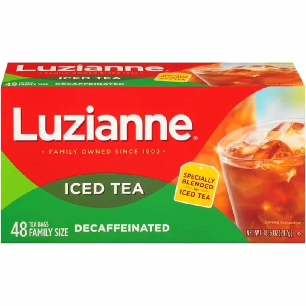 Luzianne Decaf Iced Tea Bags, 48 CT Family Box