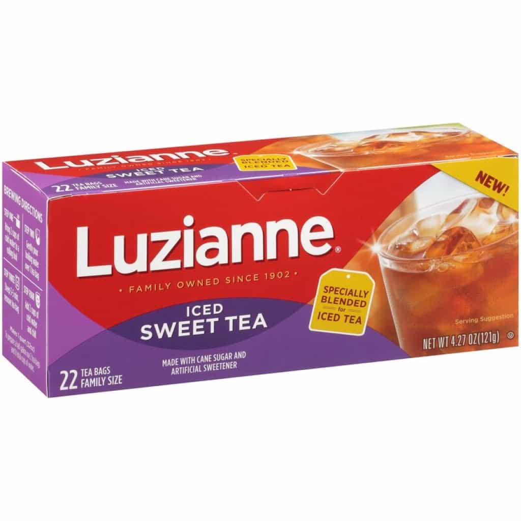 Luzianne Pre-Sweetened Family Iced Tea Bags, 22 ct