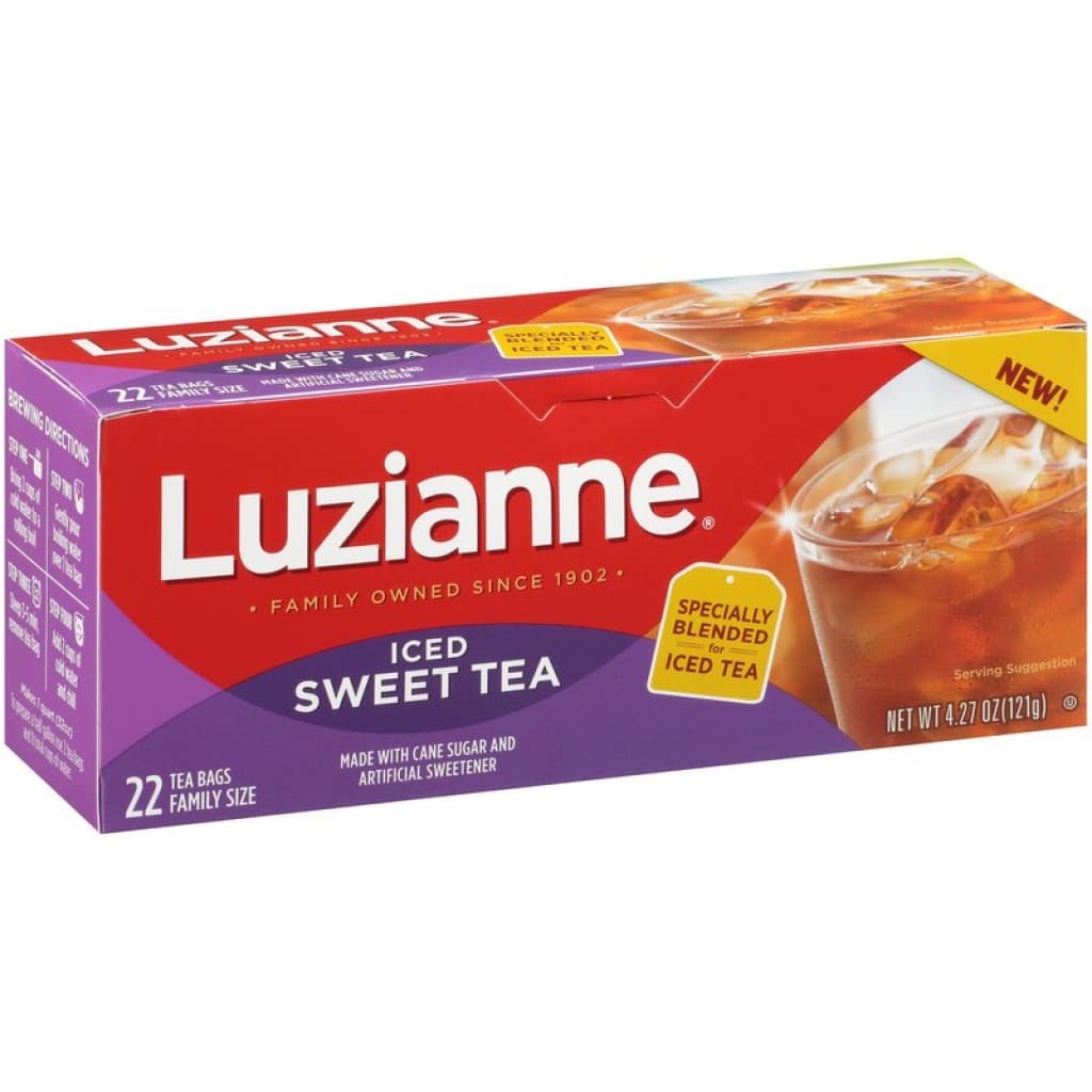 Luzianne Pre-Sweetened Family Iced Tea Bags, 22 ct
