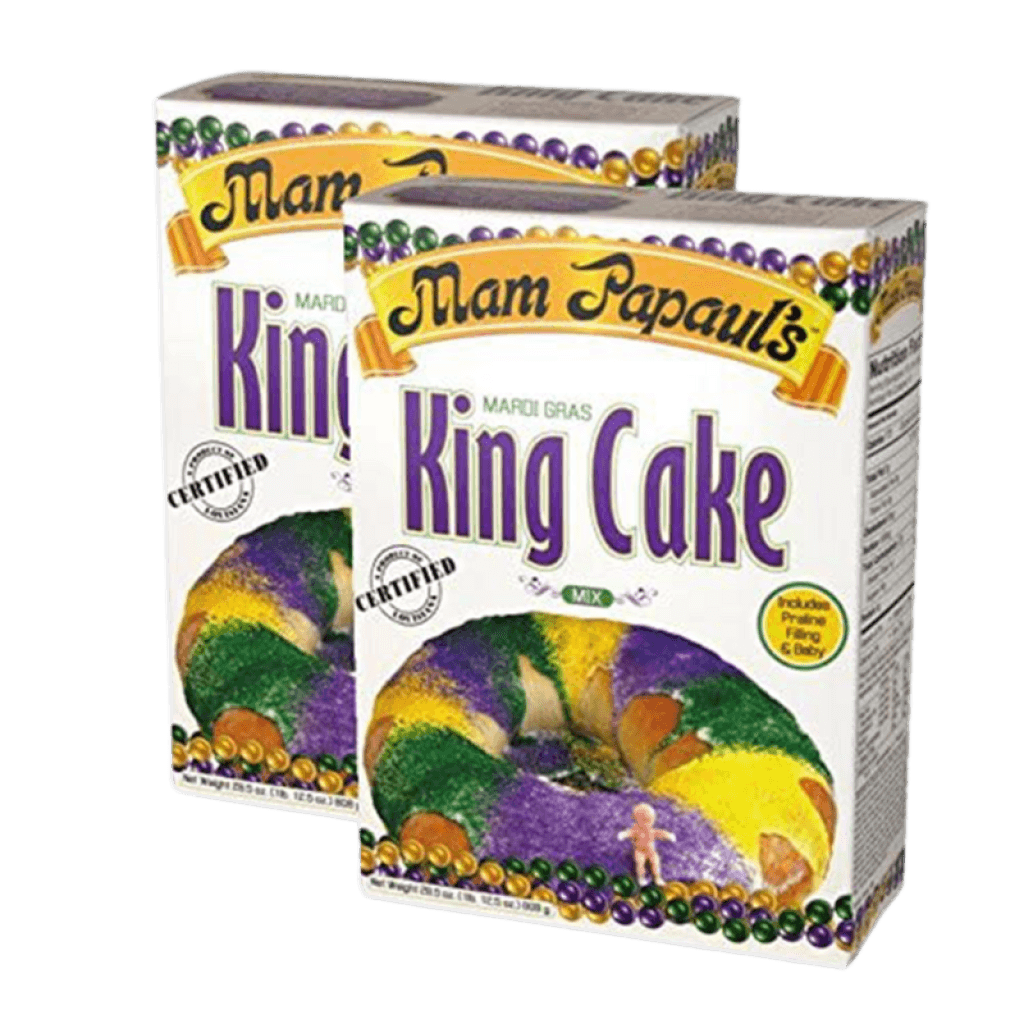 Mam Papaul's Mardi Gras King Cake Mix, Praline — 1 lb 12.5 oz (2-Pack)
