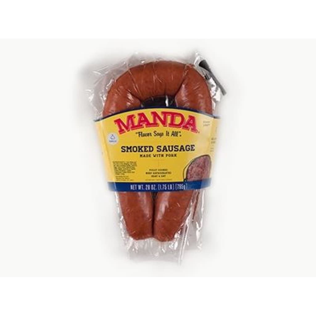 Manda Garlic Smoked Pork Sausage Rope 28 oz