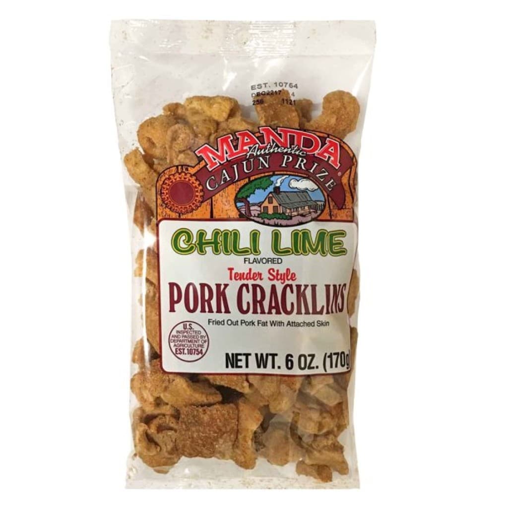 Manda Chili Lime Pork Cracklins — 6 oz