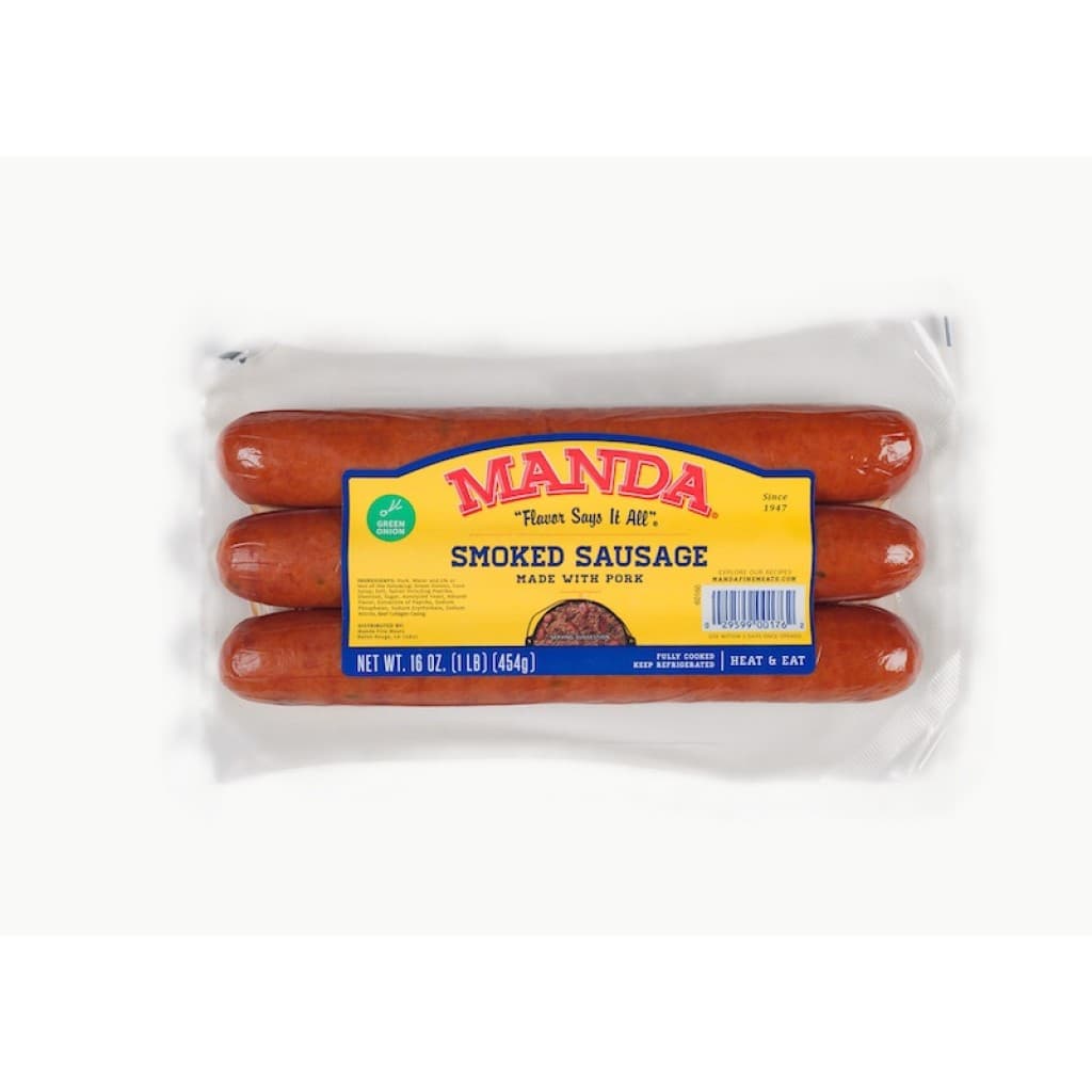 Manda's Smoked Green Onion Pork Sausage Links — 16 oz