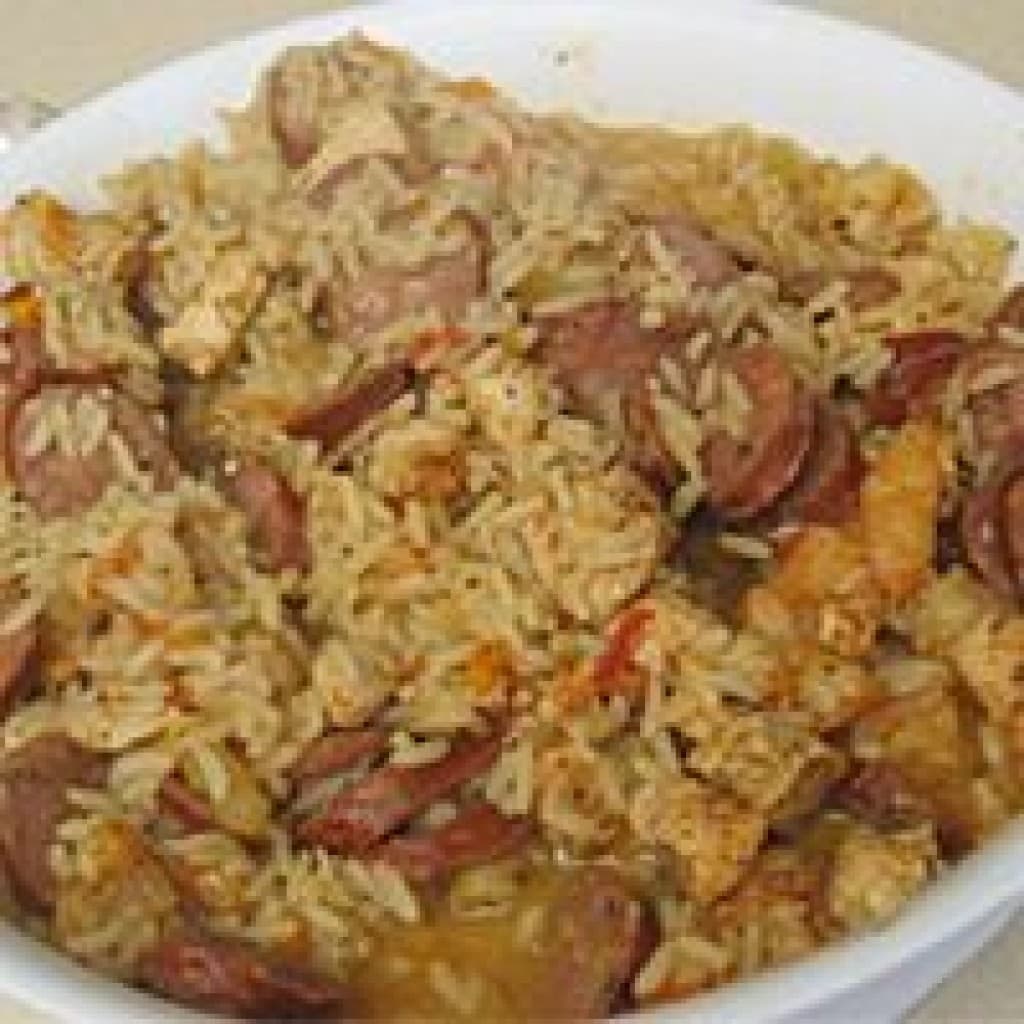 Monica's Chicken & Sausage Jambalaya (Boilable Bag)