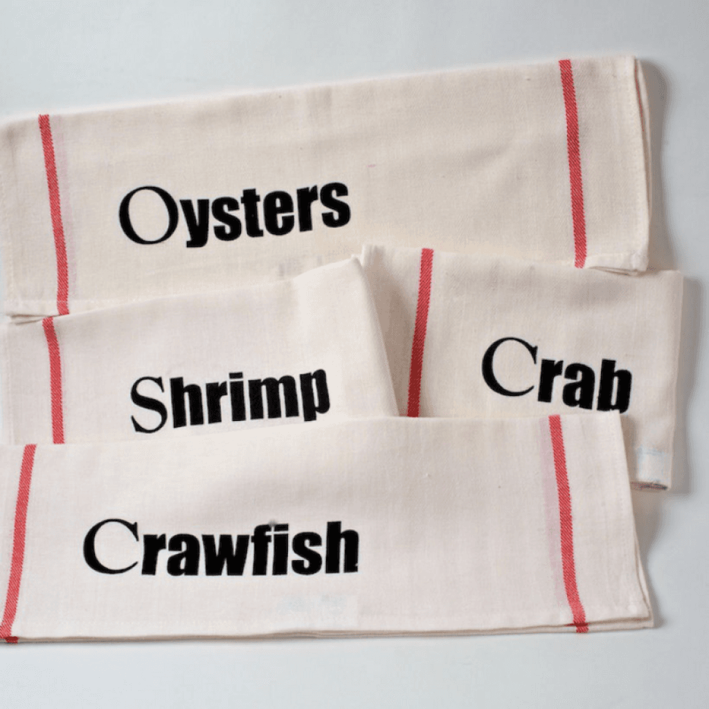 NOLA Seafood 4-Pack Cotton Kitchen Towels