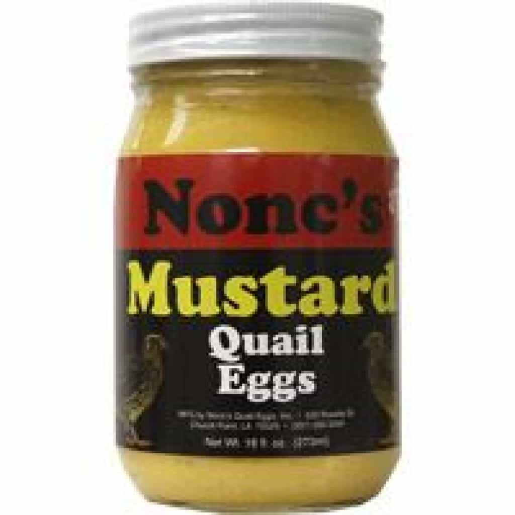Nonc's Mustard Pickled Quail Eggs