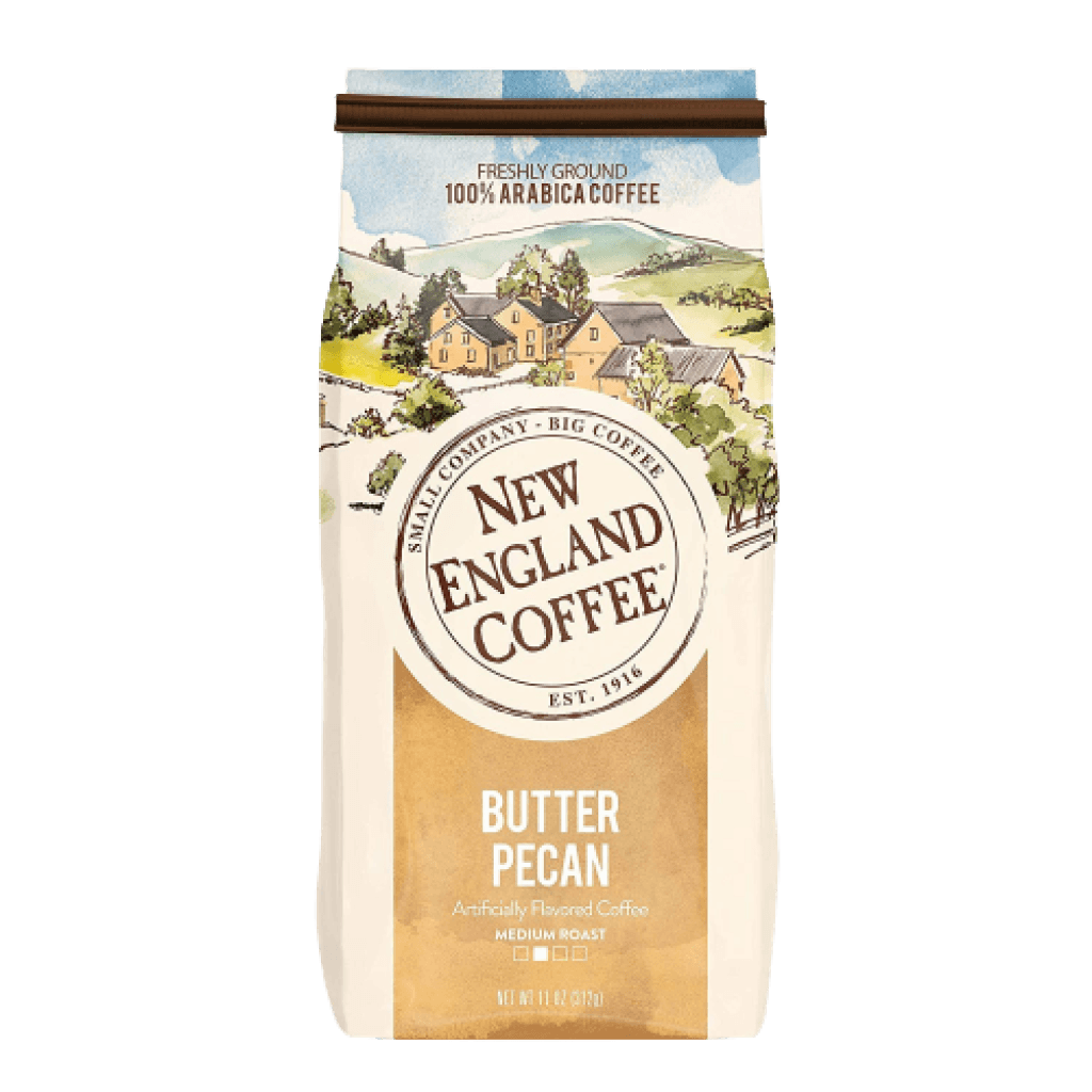 New England Coffee Butter Pecan Ground 11 oz (Medium Roast)