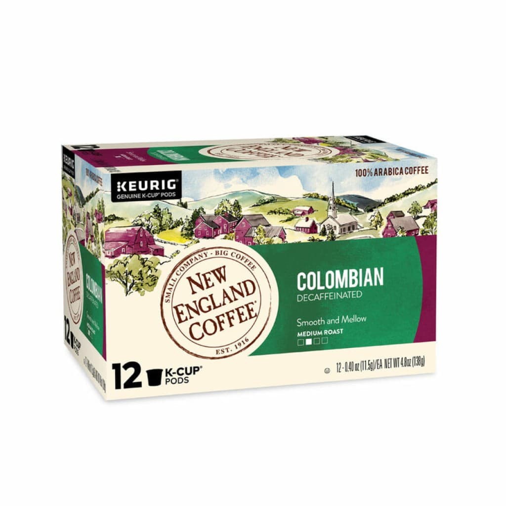 New England Coffee Colombian Decaf K-Cup Style 12-Count Box