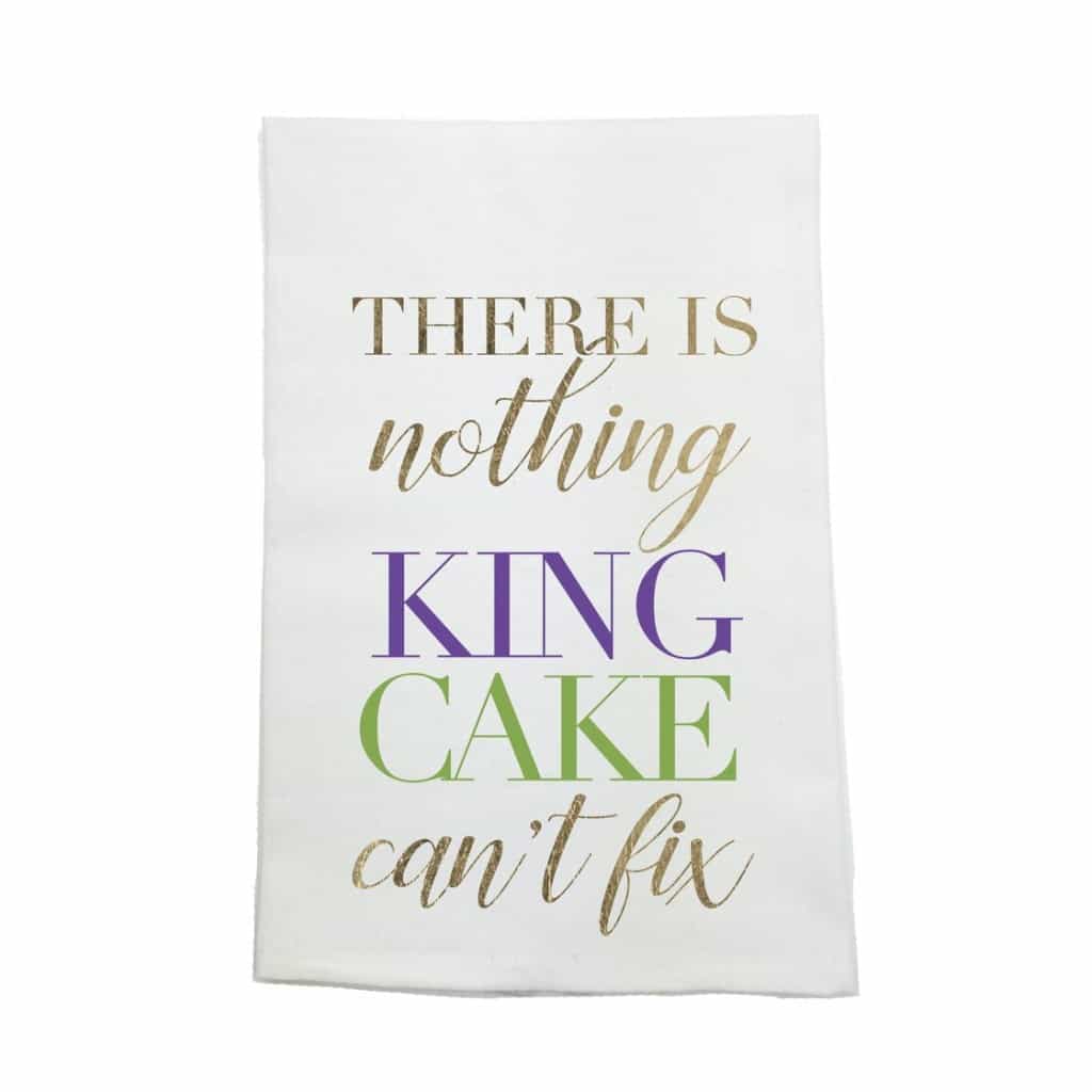 King Cake Kitchen Towel — Organic Cotton