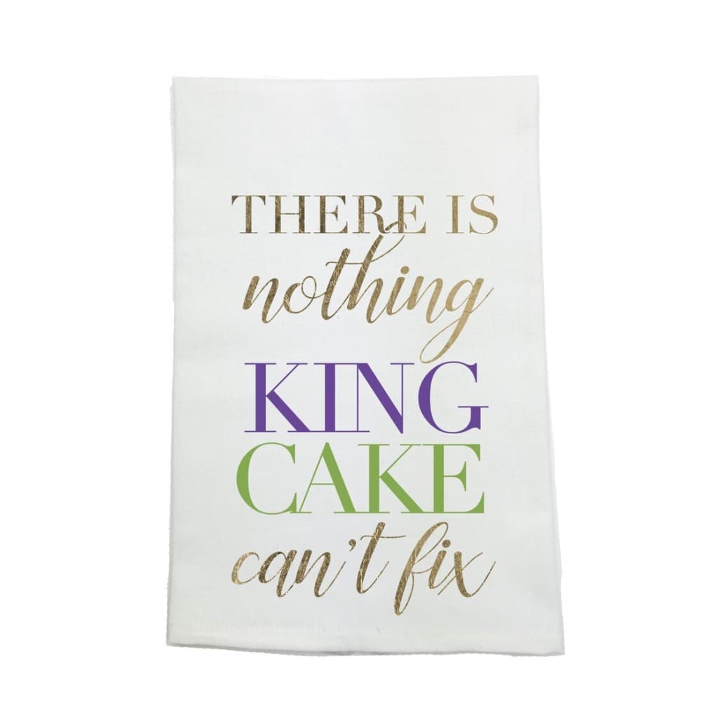 King Cake Kitchen Towel — Organic Cotton