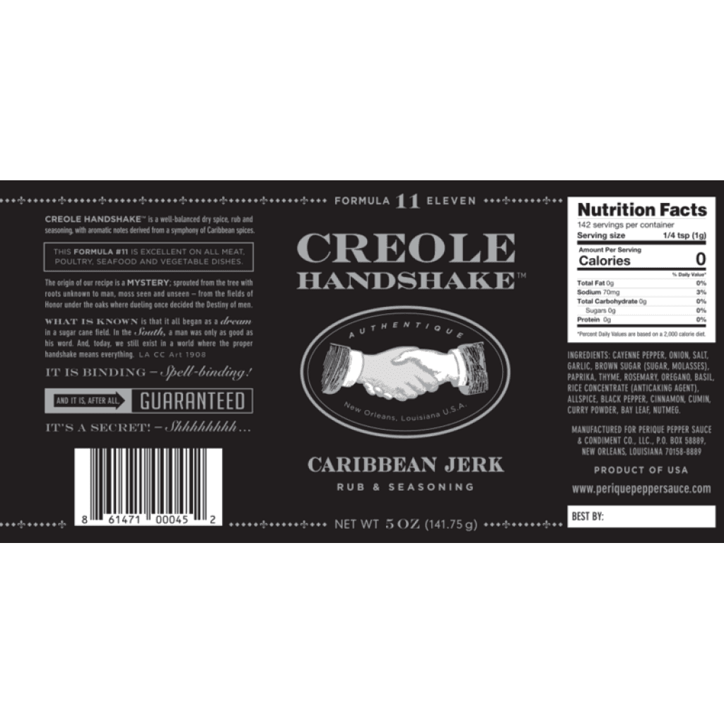 Creole Handshake Caribbean Jerk Spice - 5 oz