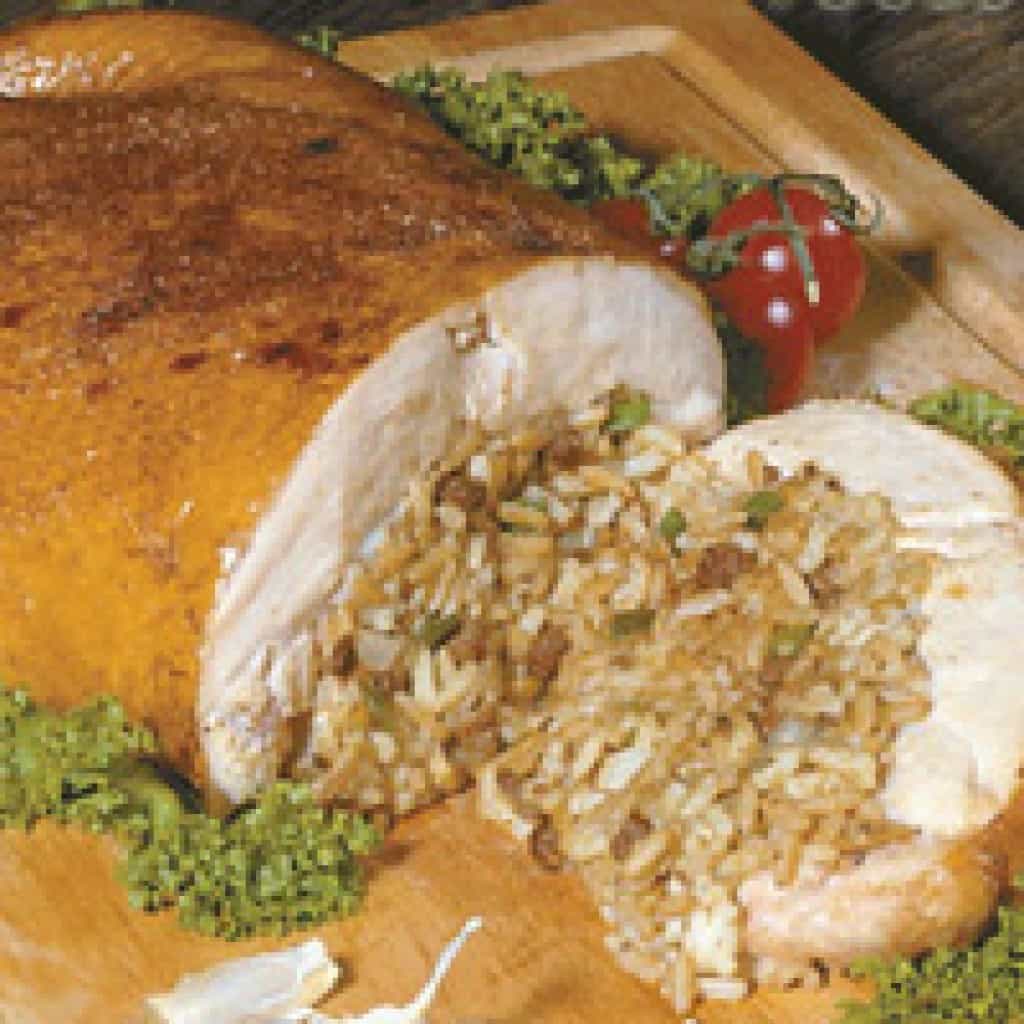 Poche's Stuffed Chicken with Cajun Rice —
