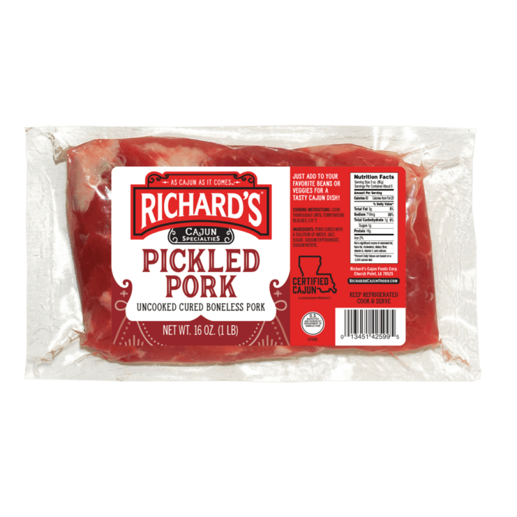 Richard's Pickled Pork, 16 oz. Vacuum Pack