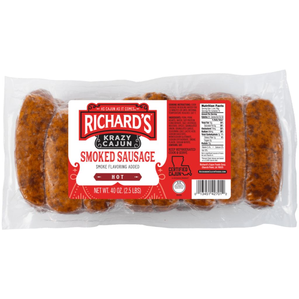 Richard's Smoked Pork Hot Links — 2 lb (32 oz)