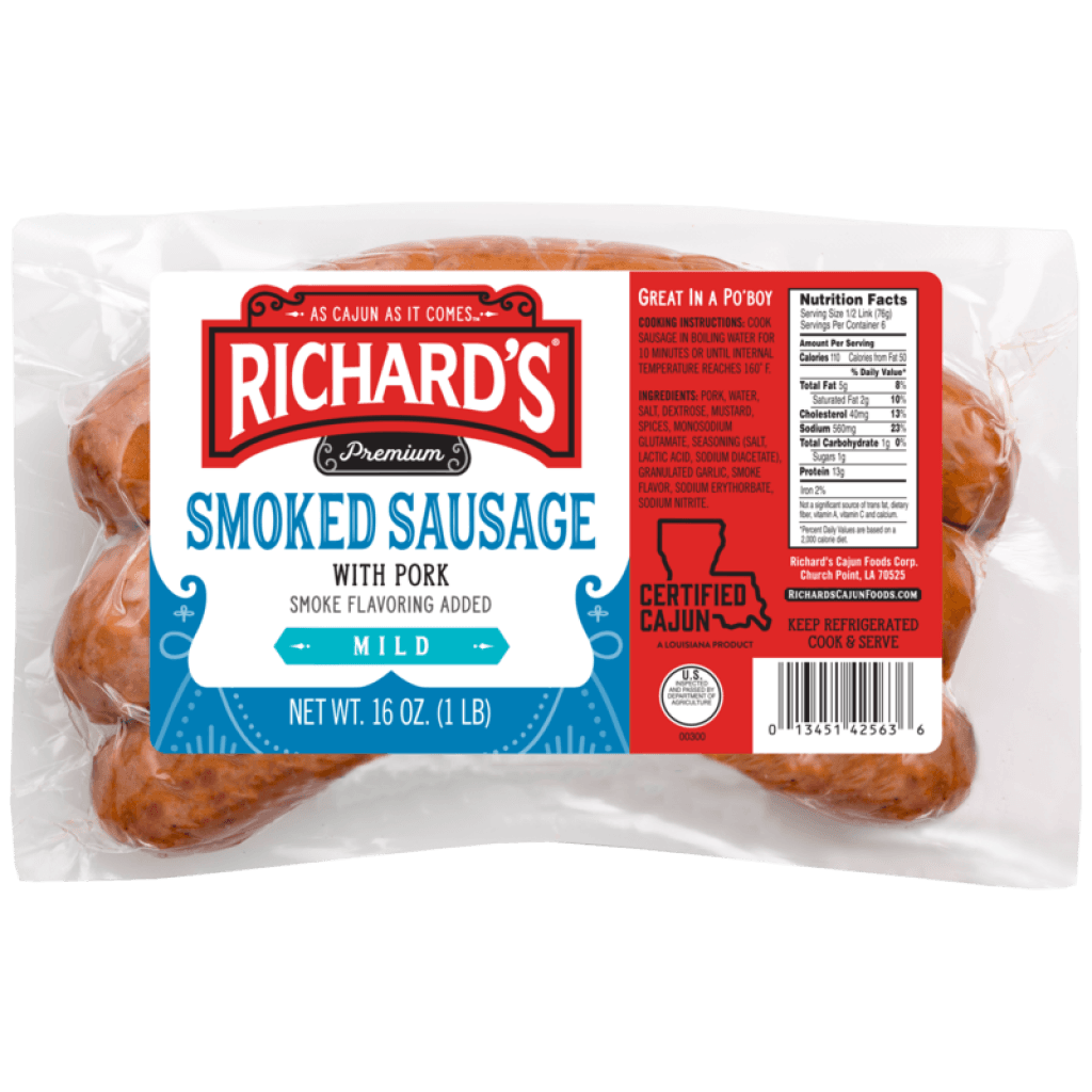 Richard's Mild Hickory Smoked Pork Sausage 1 lb