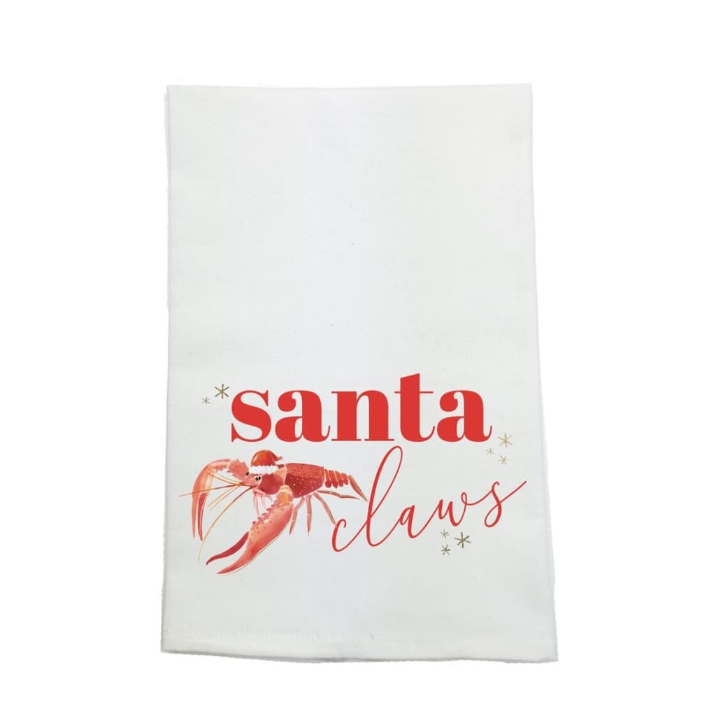 Santa Claws Crawfish Towel — Organic Cotton