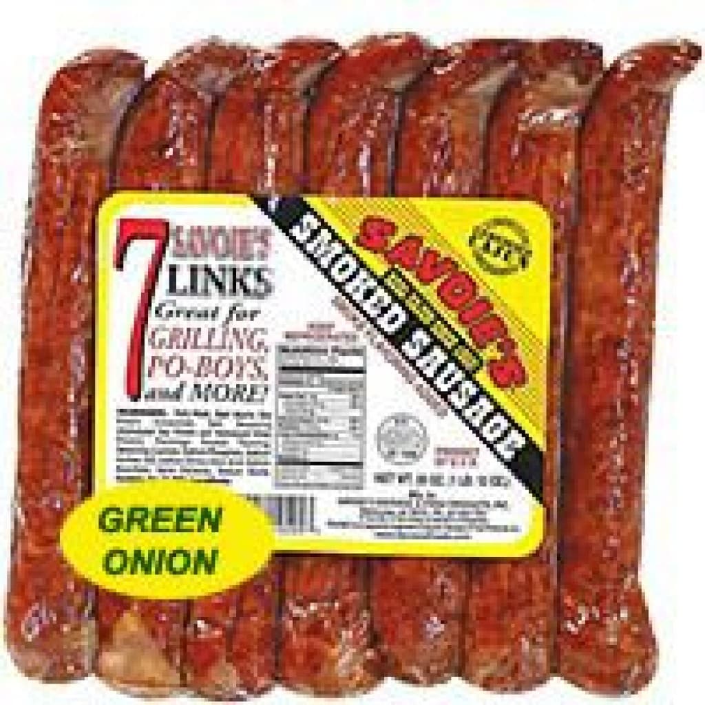 Savoie's Hickory-Smoked Mixed Sausage with Green Onion — 28 oz