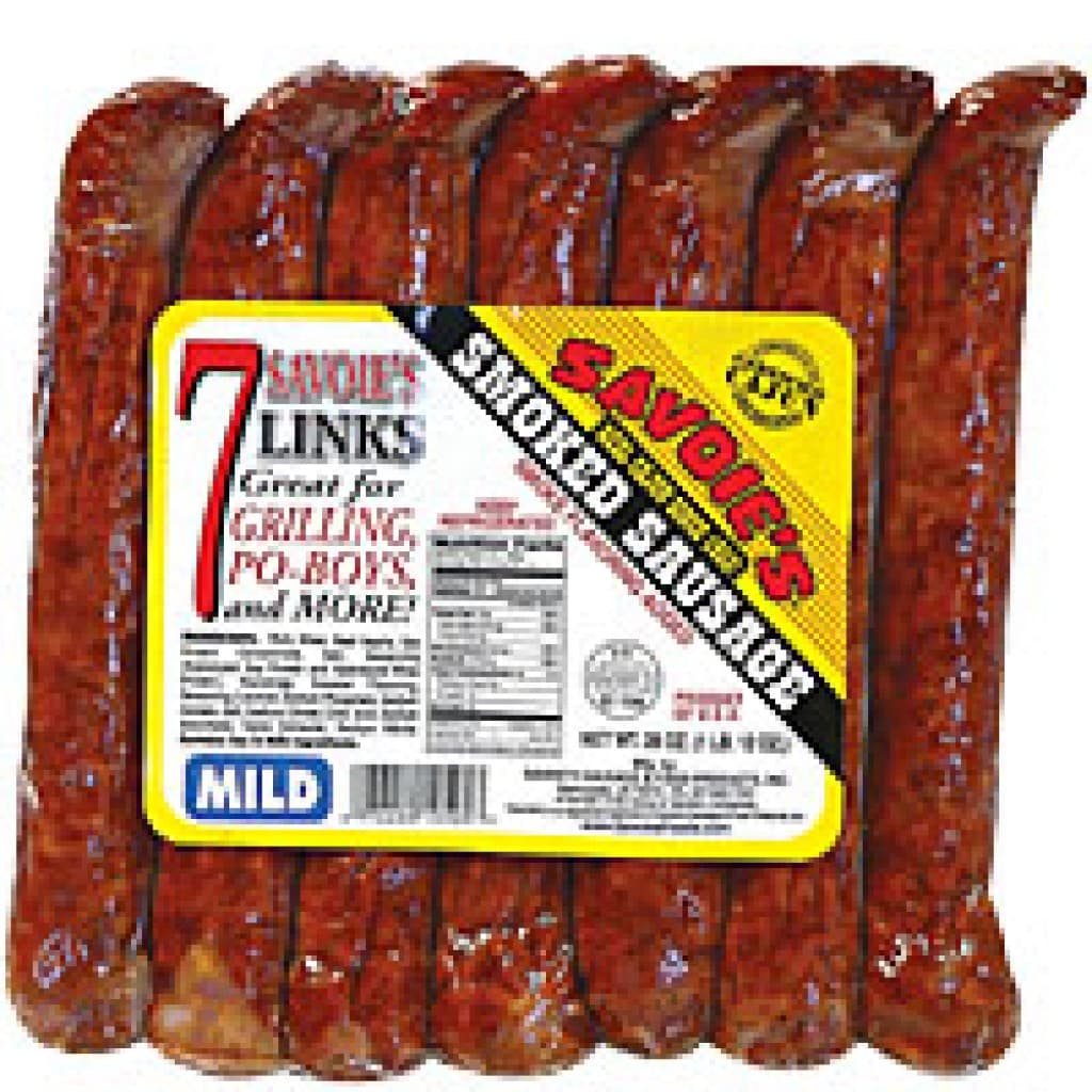 Savoie's Smoked Mixed Mild Sausage 28 oz