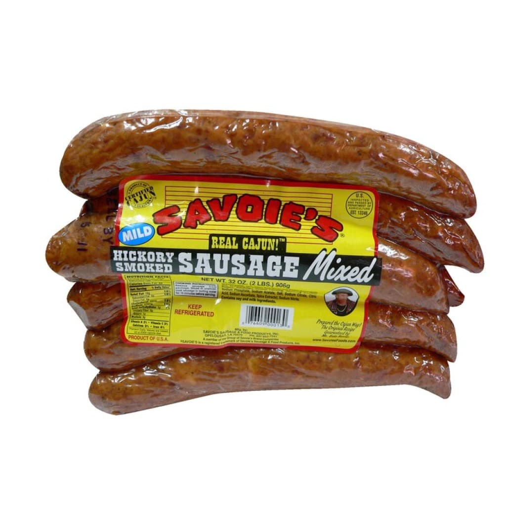 Savoie's Hickory-Smoked Mixed Mild Sausage — 2 lb