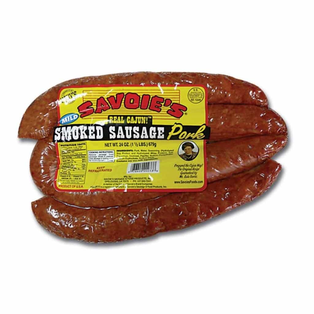 Savoie's Original Smoked Pork Mild Sausage