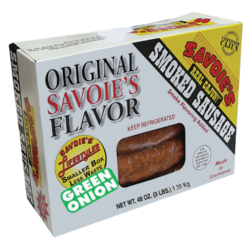Savoie's Smoked Mixed Green Onion Sausage, 3 lb (Fully Cooked)