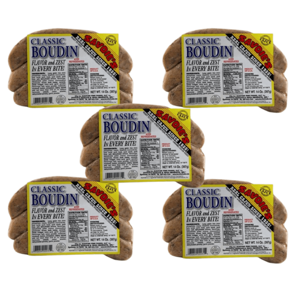 Savoie's Classic Pork Boudin Links — 14 oz (Pack of 5)