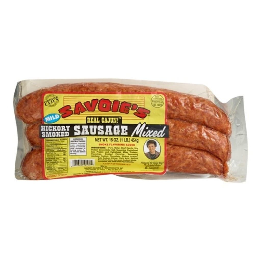 Savoie's Mild Beef & Pork Smoked Sausage 16 oz