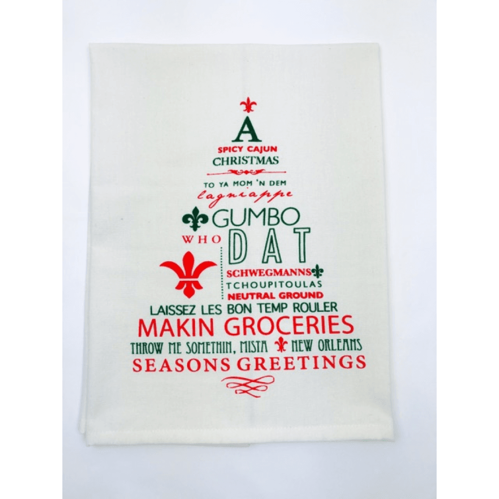Spicy Cajun Christmas Towel — Organic Cotton