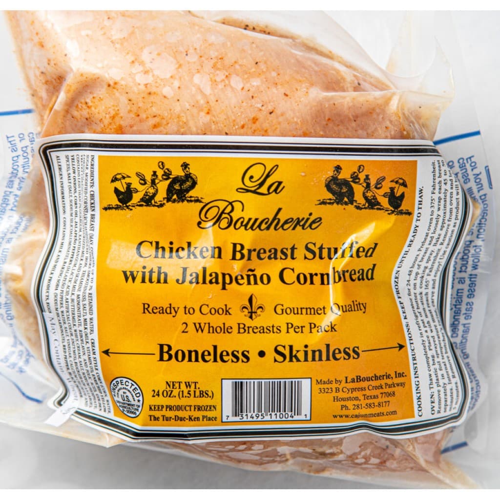La Boucherie Jalapeño Cornbread–Stuffed Chicken Breasts