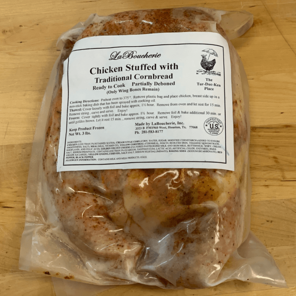 La Boucherie Deboned Chicken with Cornbread Dressing — 48 oz