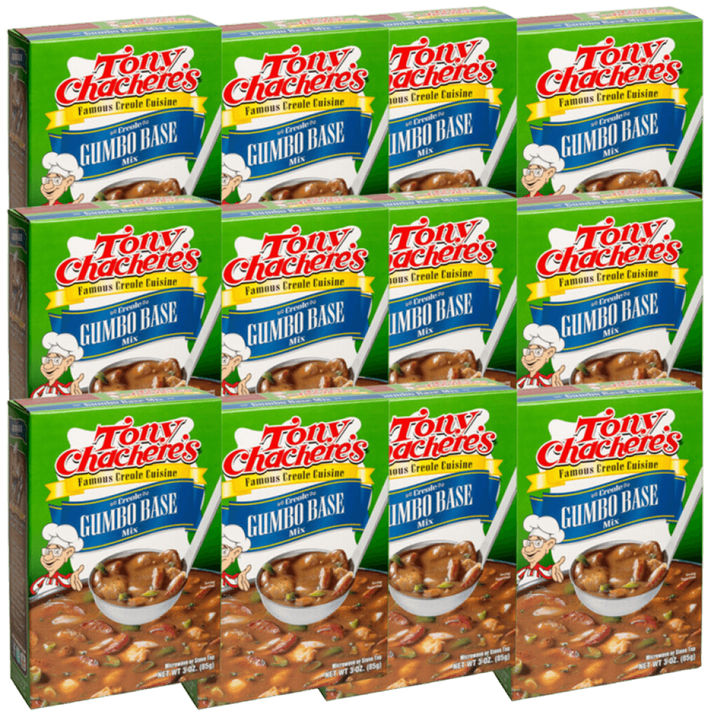 Tony Chachere's Gumbo Base Mix, 3 oz Pack (12 pcs)