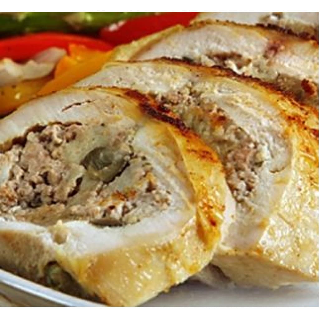 Premium Turducken Roll — Crawfish Jambalaya Filling, 4 lb